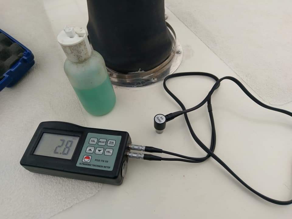Materialstärke am Mast