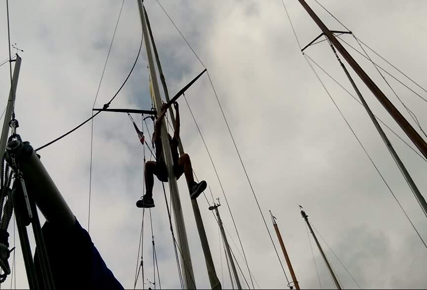 Lazy Jack und Flaggen hissen